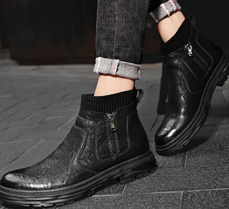 Men's Port Workwear Martin Boots with Socks