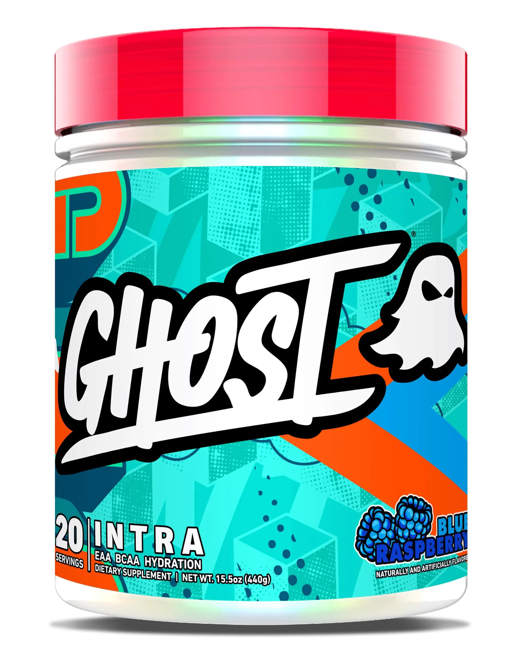 GHOST Intra Workout Powder Blue Raspberry - BCAAs & EAAs Nootropics & Hydration - Essential & Branch Chain Amino Acids Supports Muscle Recovery & Focus - Pre Intra & Post Workout Powders