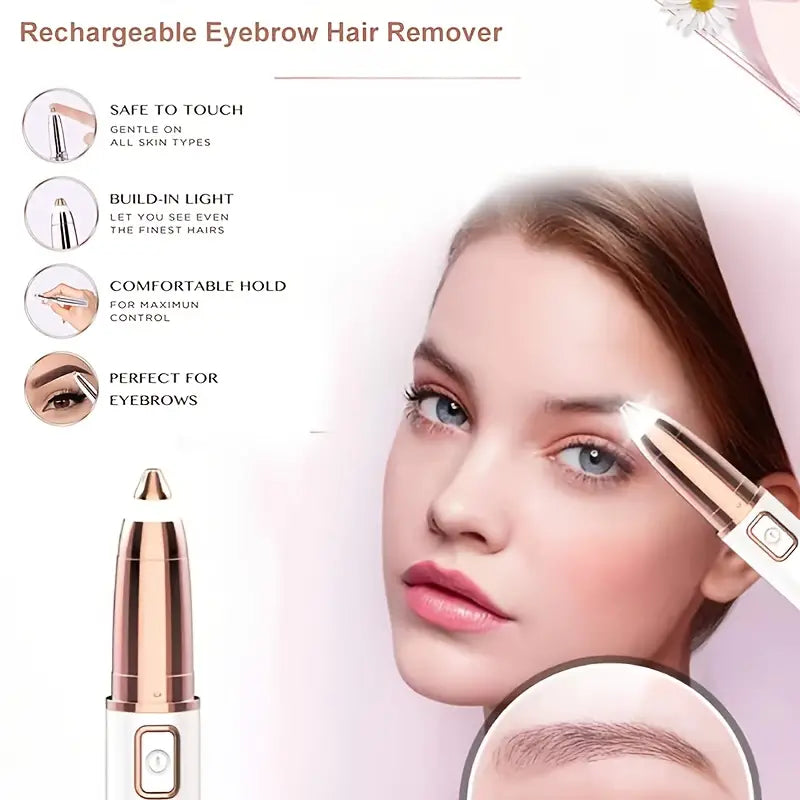 Rechargeable Painless Eyebrow Hair Remover Tool - Joomcy