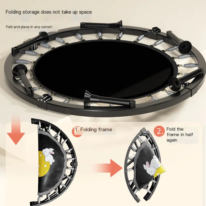 Indoor Trampoline for Kids with Safety Net and Adults