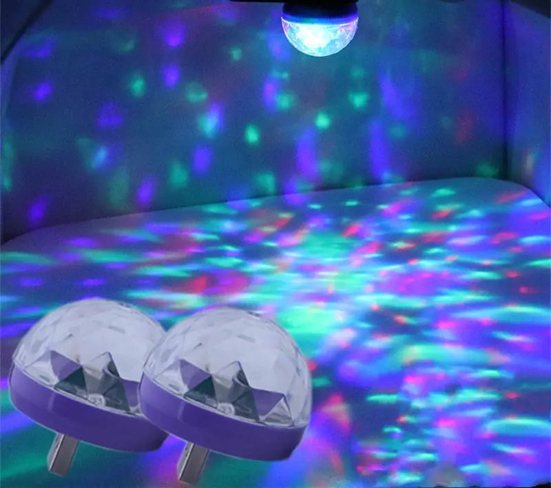 Car USB LED Rhythm Light with Voice Control - Joomcy