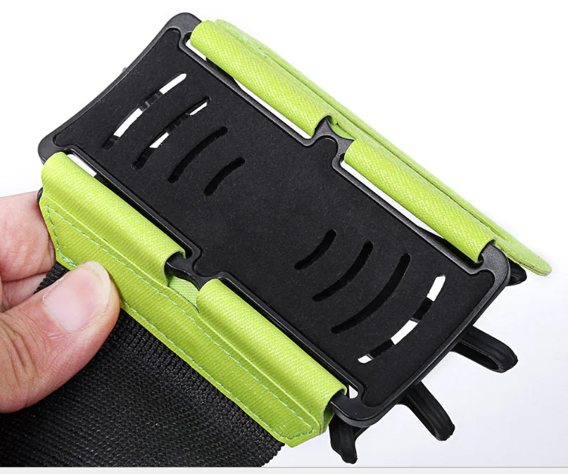 Silicone Phone Holder with Rotating Arm and Wrist Strap