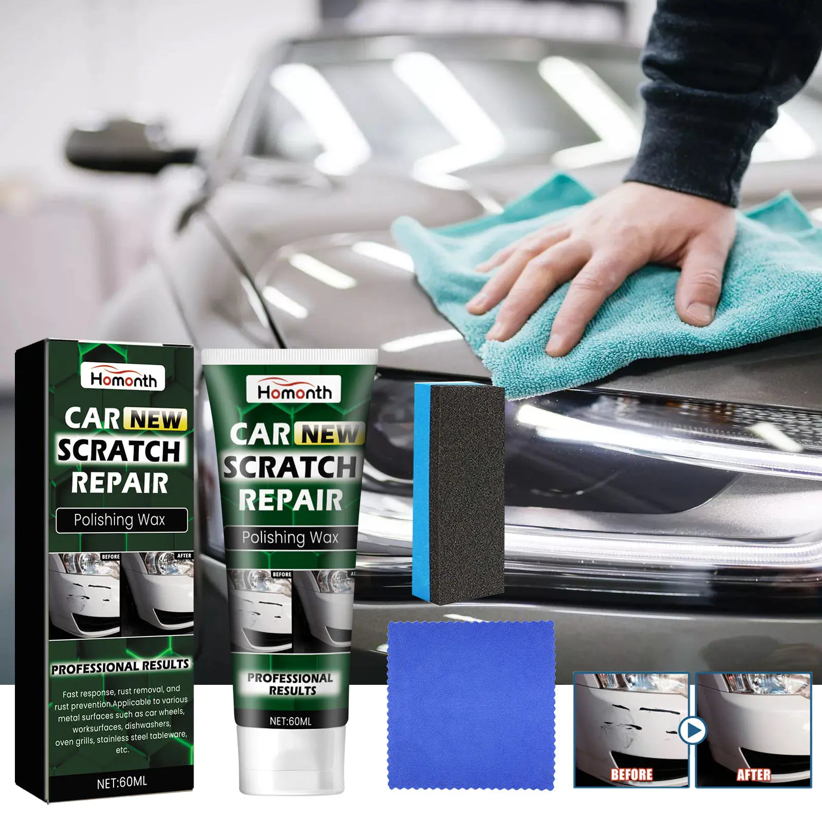 Homonth Car Scratch Polishing Paste for Paint Care