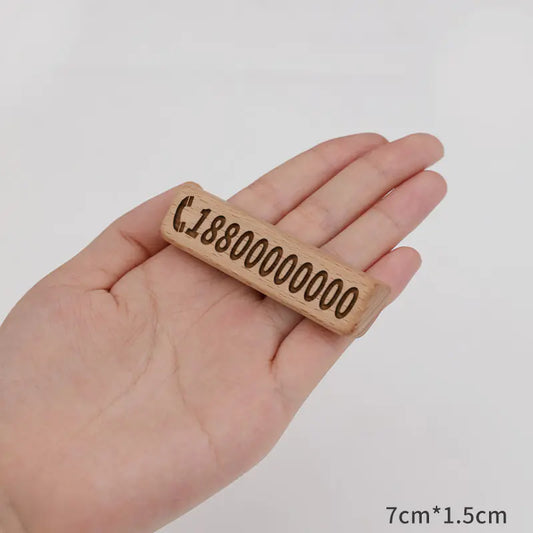 Walnut Car Temporary Parking Sign with Creative Design - Joomcy
