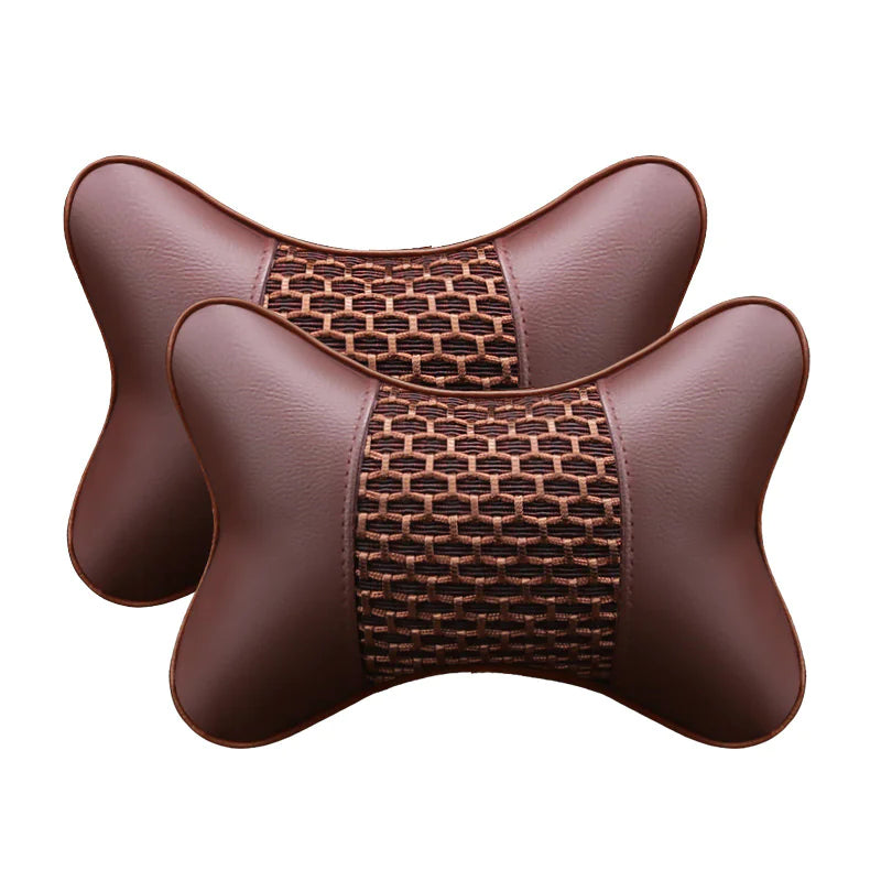 Leather Car Neck Pillow and Headrest - Joomcy