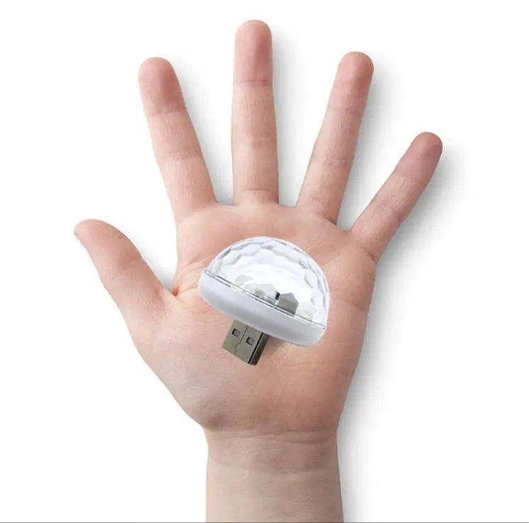 Car USB LED Rhythm Light with Voice Control - Joomcy