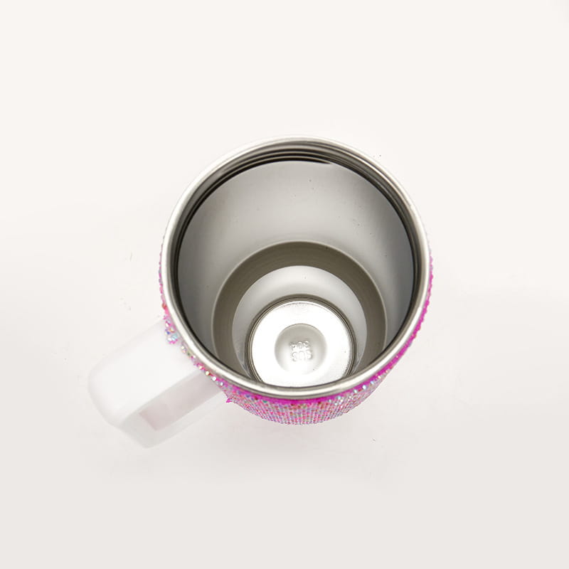 40oz Diamond Studded Handle Cup