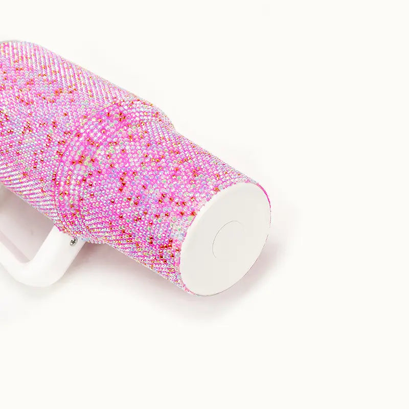 40oz Diamond Studded Handle Cup