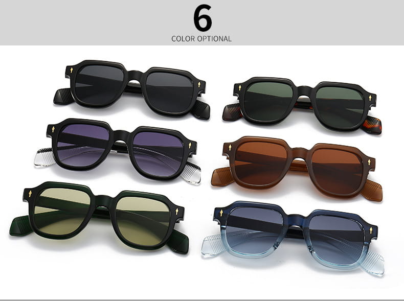 Sunglasses C2 blue frame double Gray