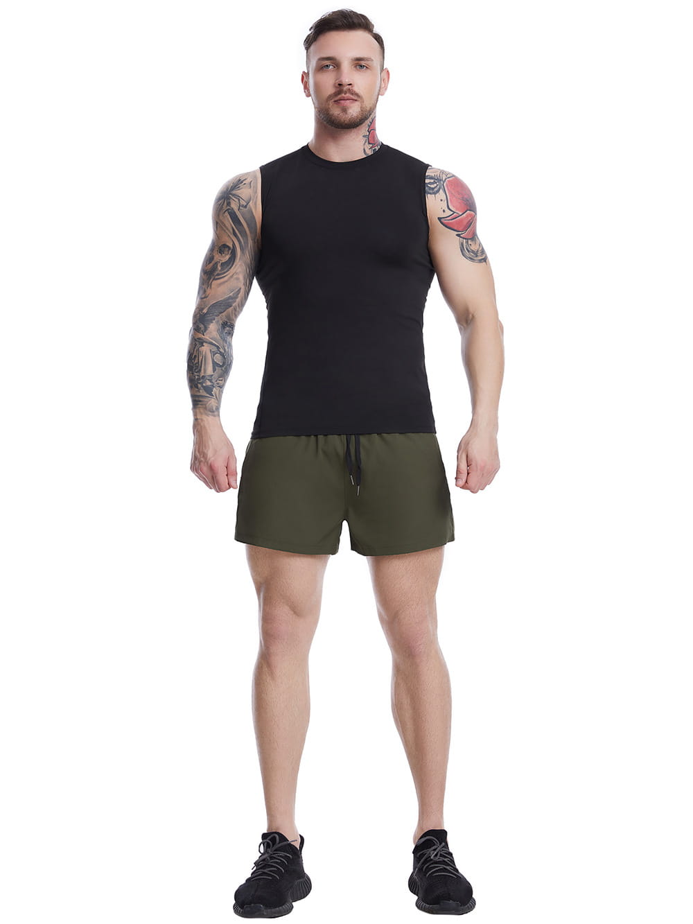 Men's Sleeveless Gym Shirt - Black