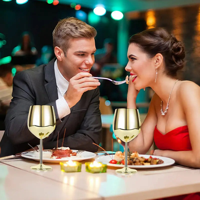 Wine Glass Matte Red