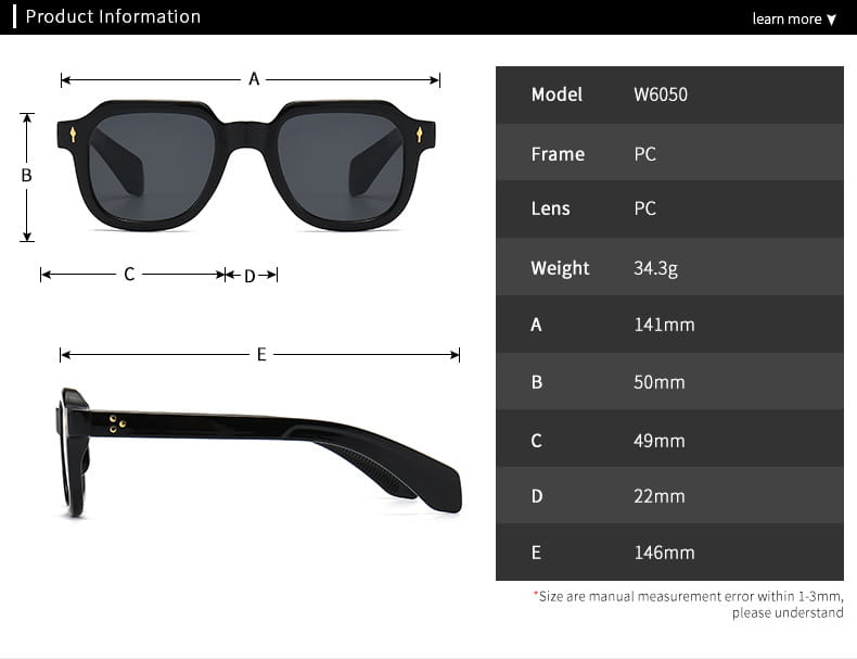 Sunglasses C1 black double Gray