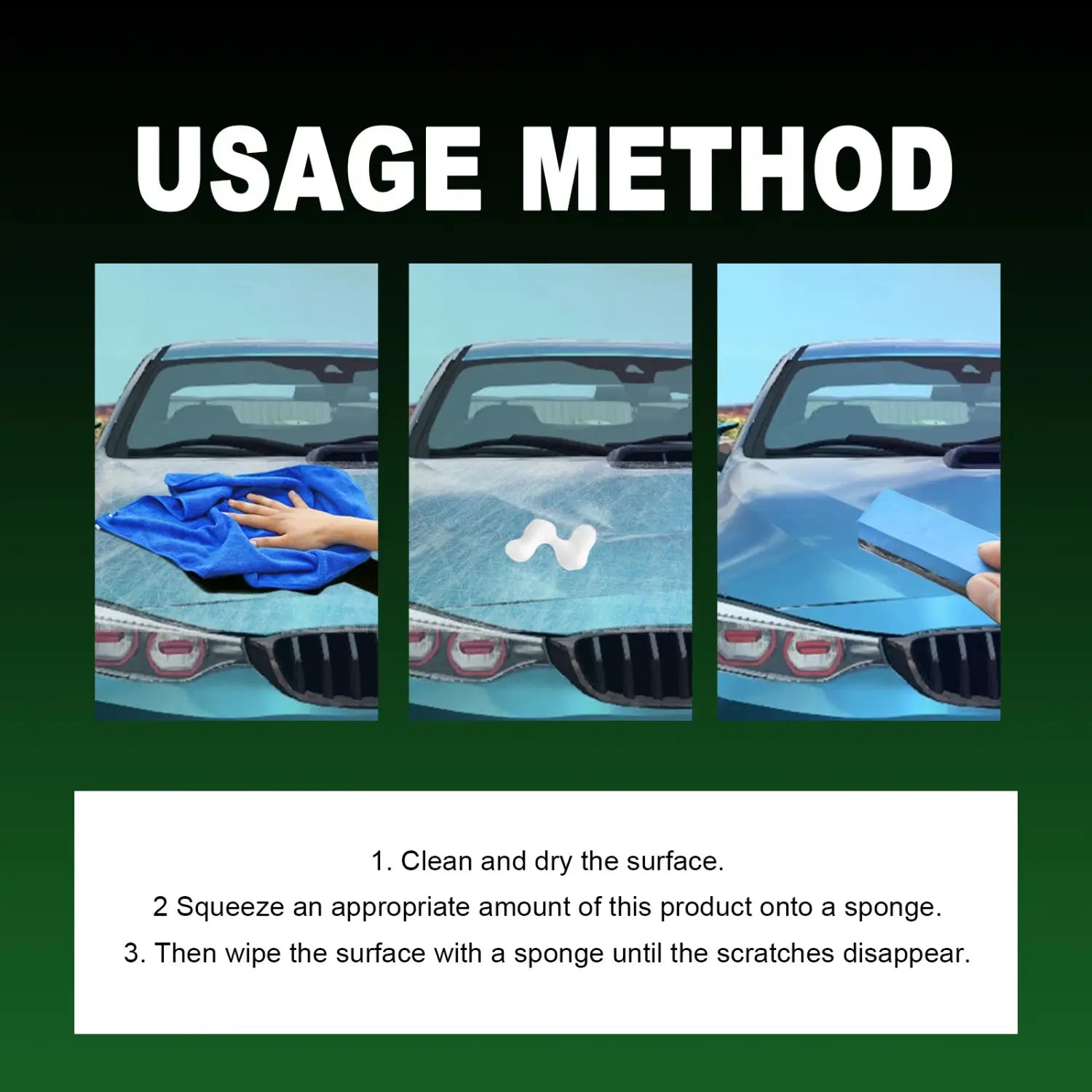 Homonth Car Scratch Polish Paste with Accessories