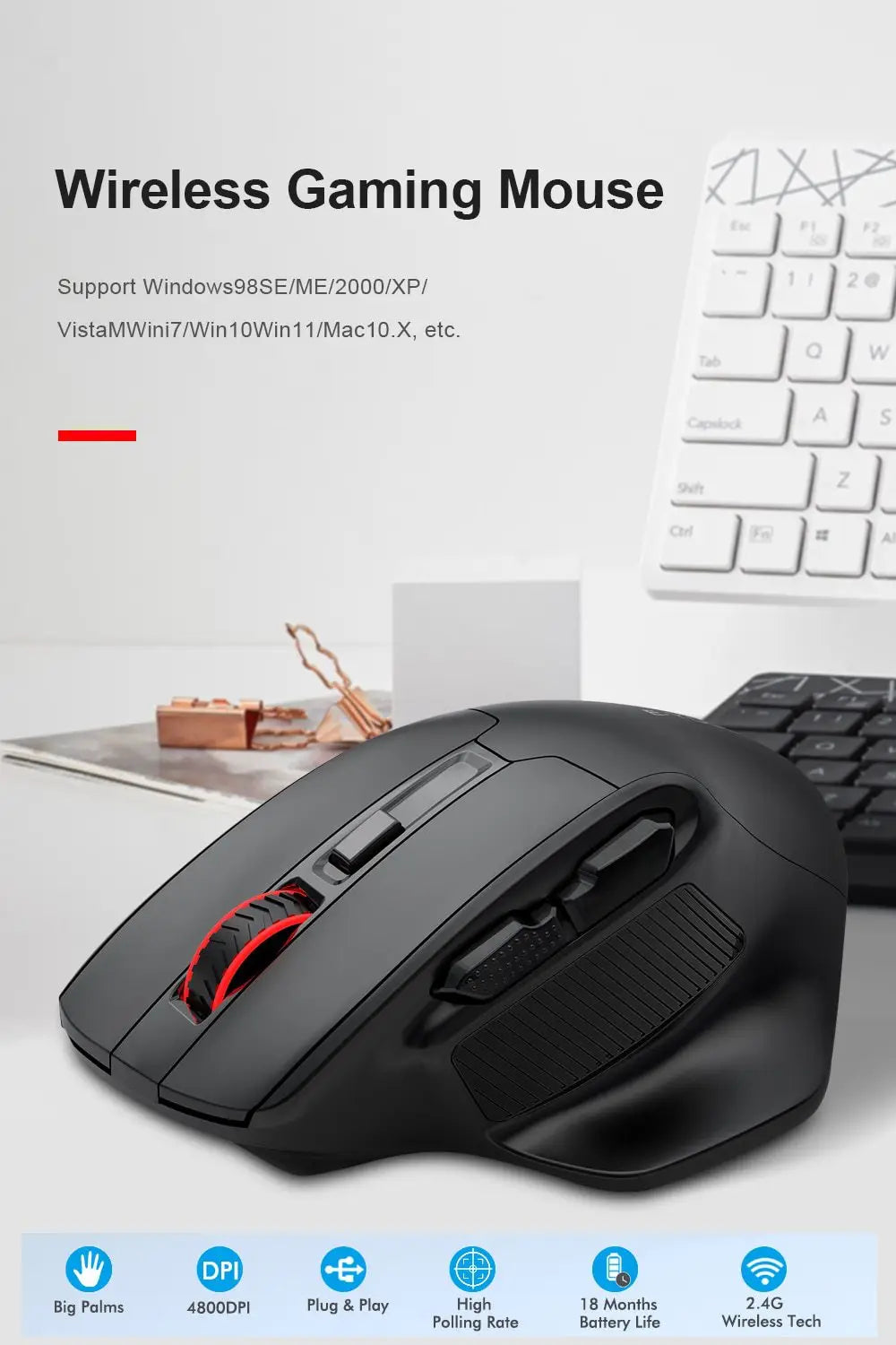 E-Element X-31 Wireless Mouse for Office and Gaming