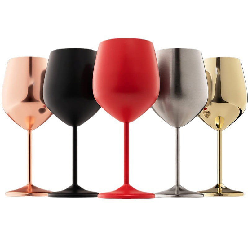 Wine Glass Rose Gold