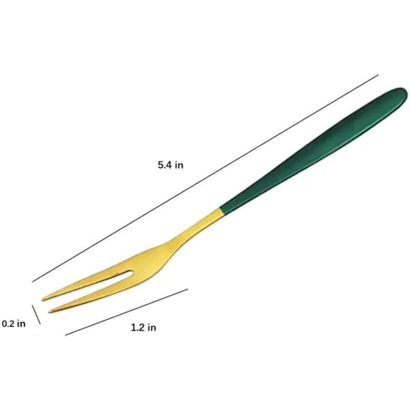 Colorful Stainless Steel Fruit and Dessert Forks (Set of 5) - Joomcy
