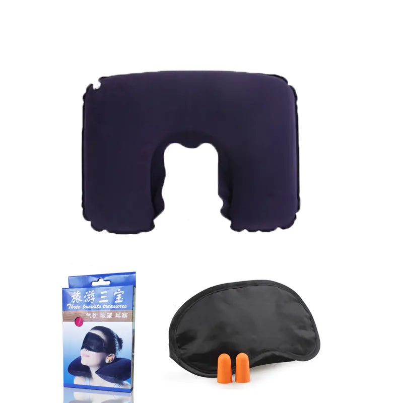 Velvet Inflatable Travel Pillow for Camping and Naps - Joomcy