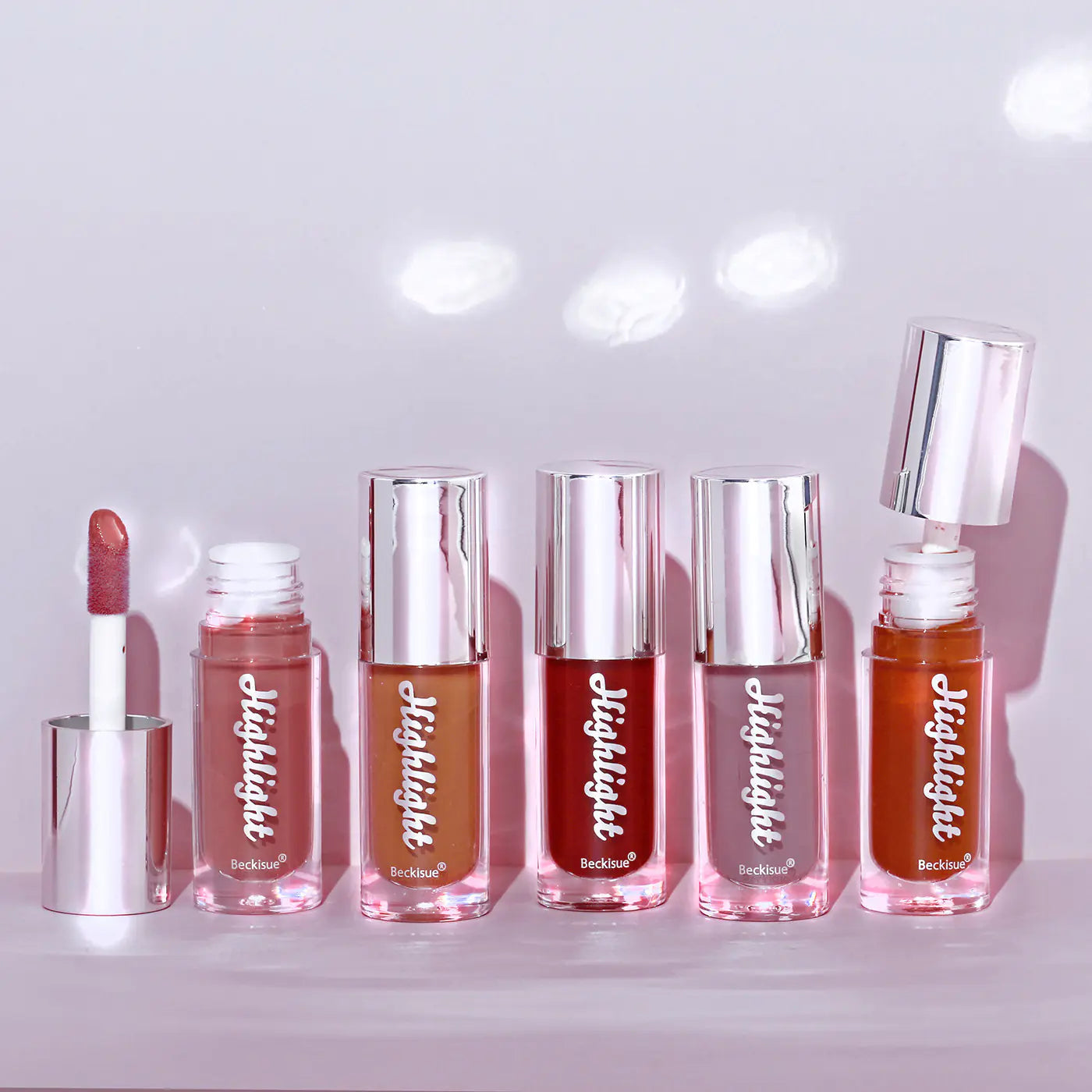 High Gloss Nude Lip Gloss with Mirror Finish - Joomcy