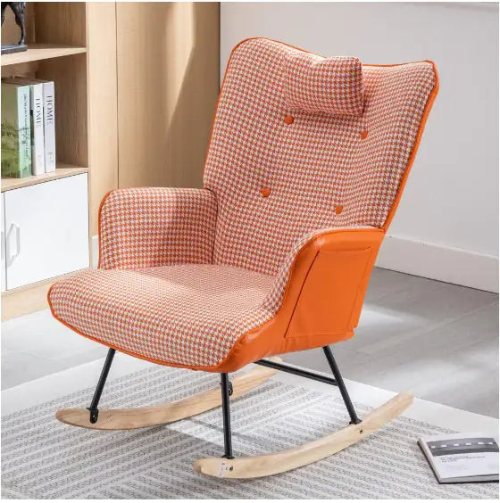 Fabric Rocking Chair In The Nursery