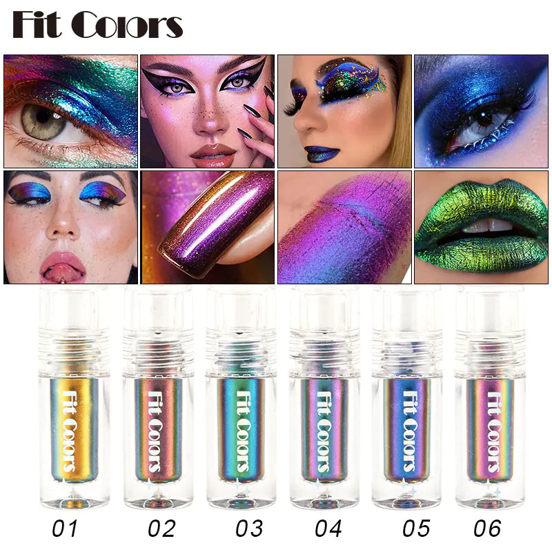 Aurora Long Lasting Multi Chrome Eyeshadow Pigments - Joomcy