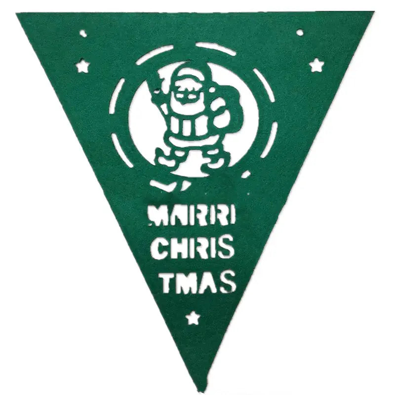 Christmas Triangle Banner Decoration with Letters - Joomcy