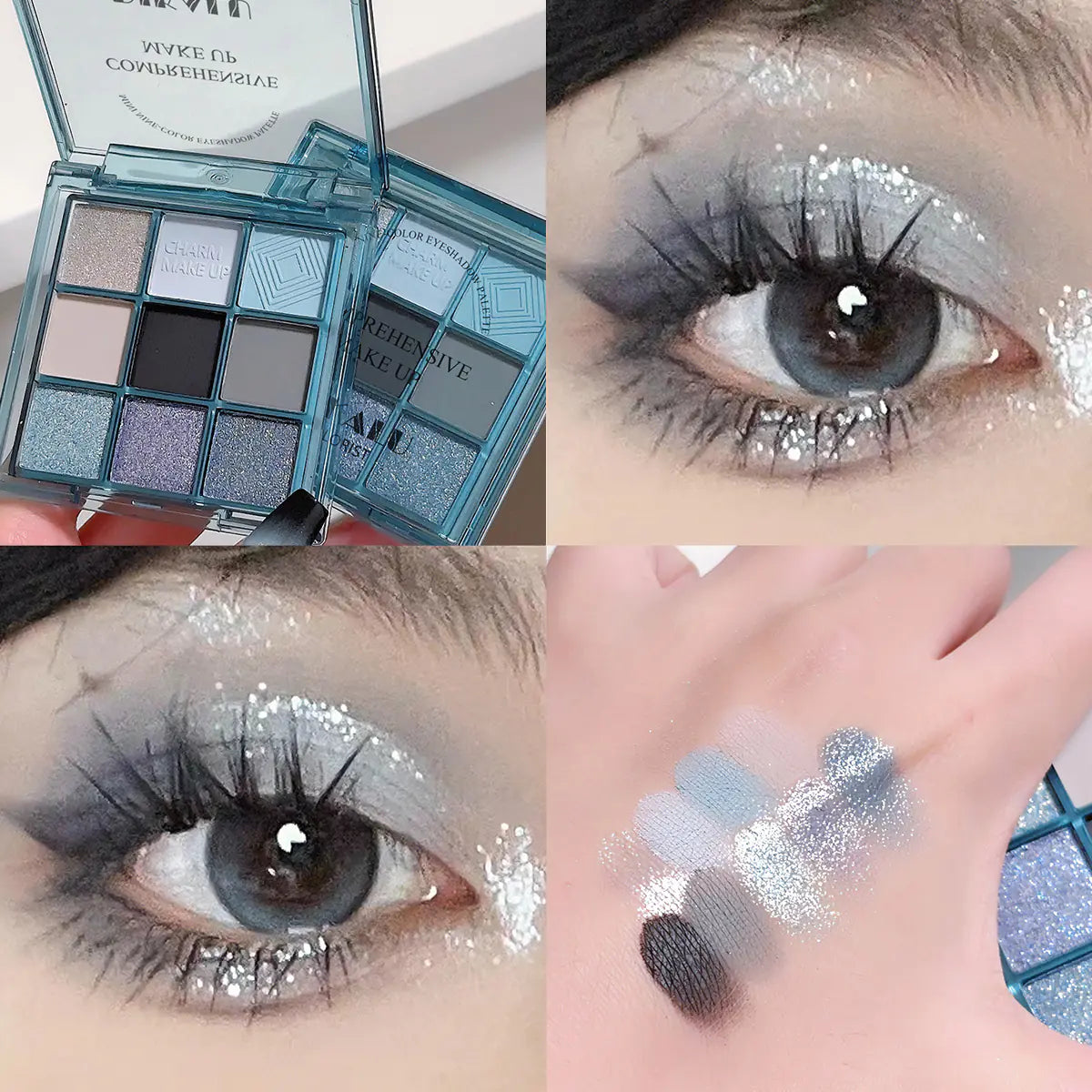 DIKALU Sunset Glow Nine-Color Eyeshadow Palette - Joomcy