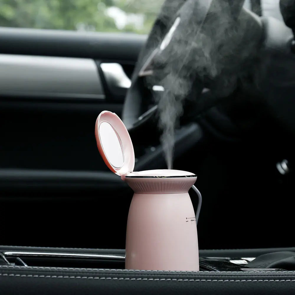 USB Mini Humidifier with Shell Flip Cover and Mirror - Joomcy
