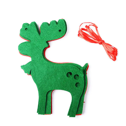 Christmas Triangle Banner Decoration with Letters - Joomcy
