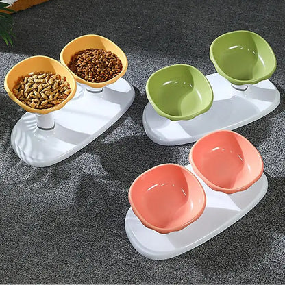 Pet Large Capacity Double Bowl Feeder