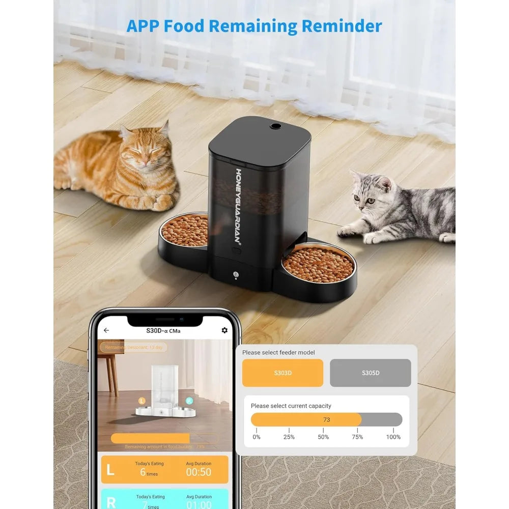 Cat Automatic WiFi Enabled Smart Feeder | Convenient Feeding Anytime