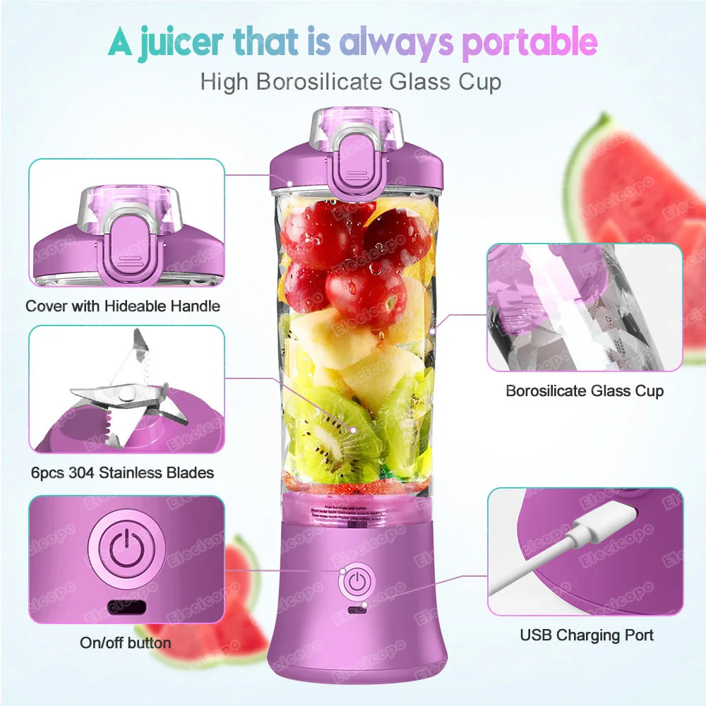 Kitchen Personal Portable Blender | Blend Smoothies On the Go