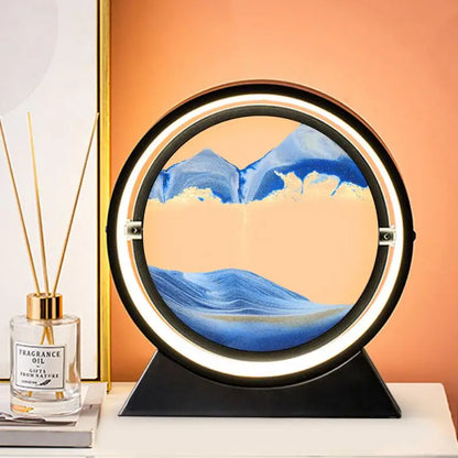 3D Round Display Flowing Glass Frame