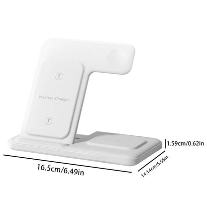 3-in-1 Portable Wireless Charger Stand | Charge Multiple Devices