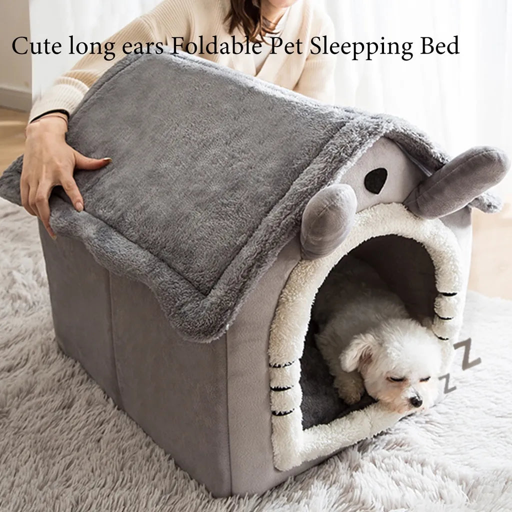 CozyNest™ Cat/Dog Foldable Bed House | Comfortable