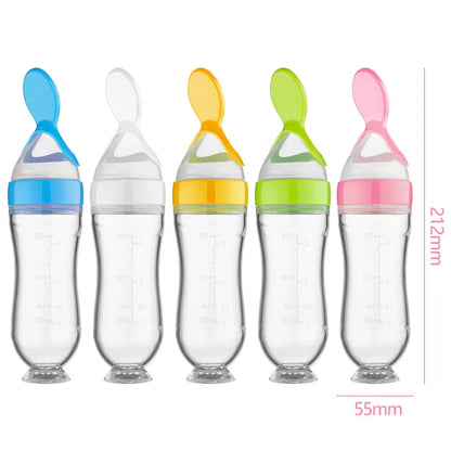 Baby Silicone Spoon Bottle Feeder | Easy & Mess-Free Feeding Solution