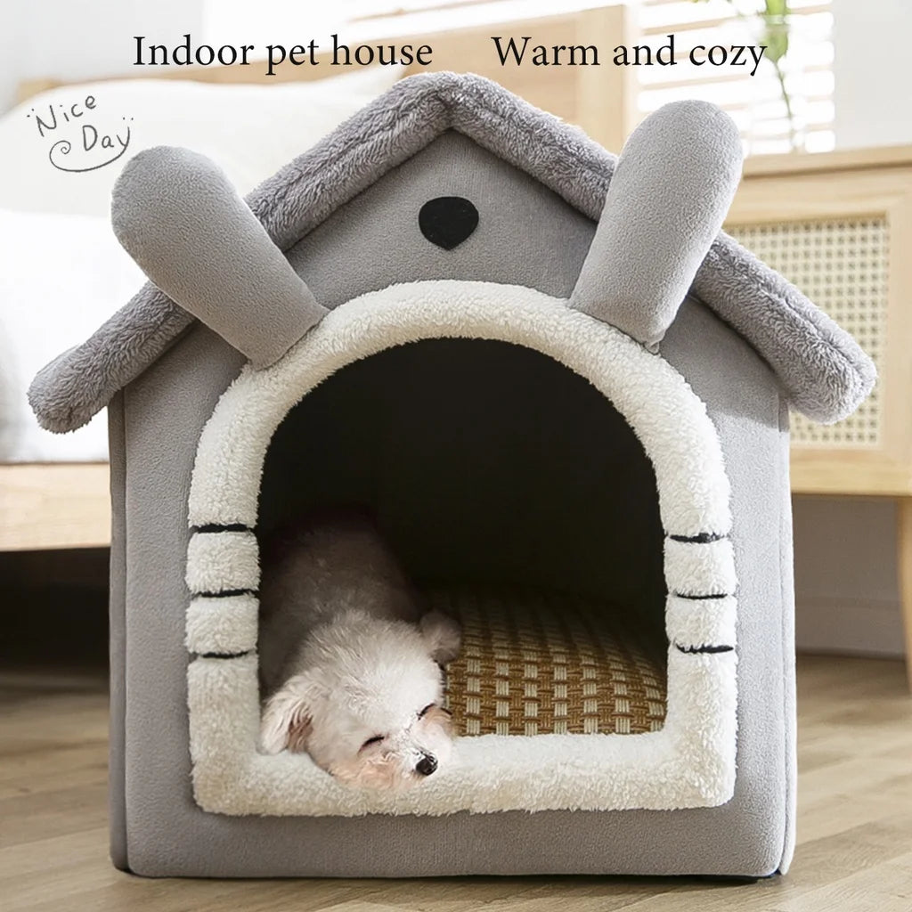 CozyNest™ Cat/Dog Foldable Bed House | Comfortable