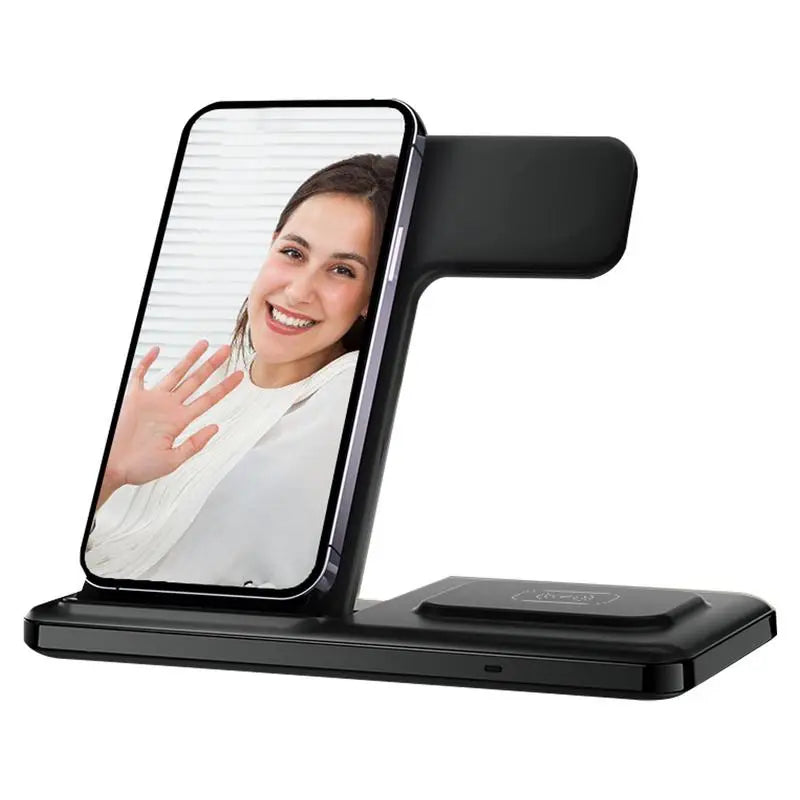 3-in-1 Portable Wireless Charger Stand | Charge Multiple Devices