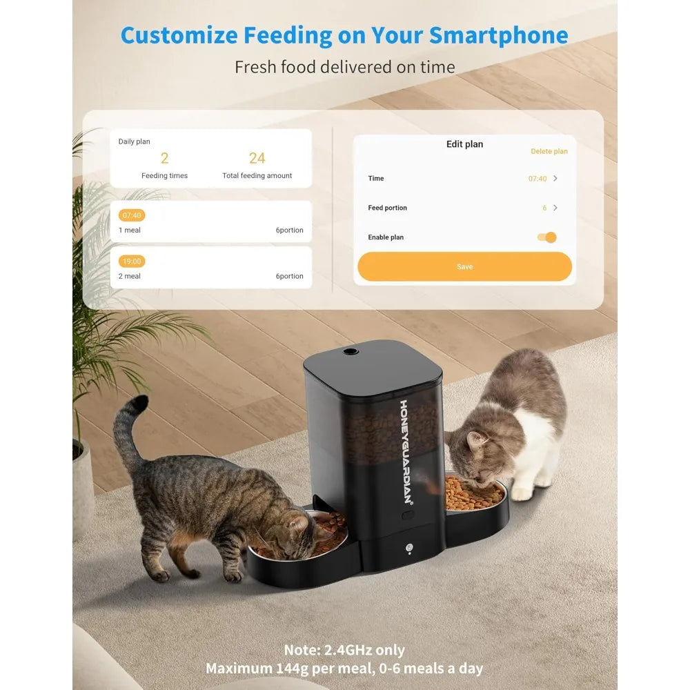 Cat Automatic WiFi Enabled Smart Feeder | Convenient Feeding Anytime