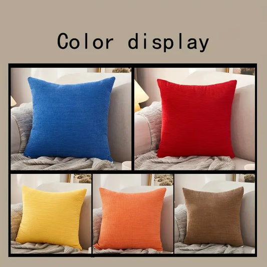 Solid Color Super Soft Flannel Pillowcase for Home Decor - Joomcy