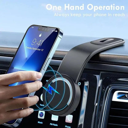 Car Dashboard Phone Holder Charger | Secure Mount & Fast Charging