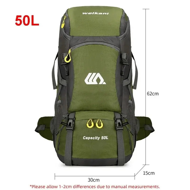 WeikaniSport™  50L Travel Backpack for Camping