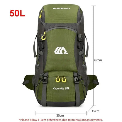 WeikaniSport™  50L Travel Backpack for Camping