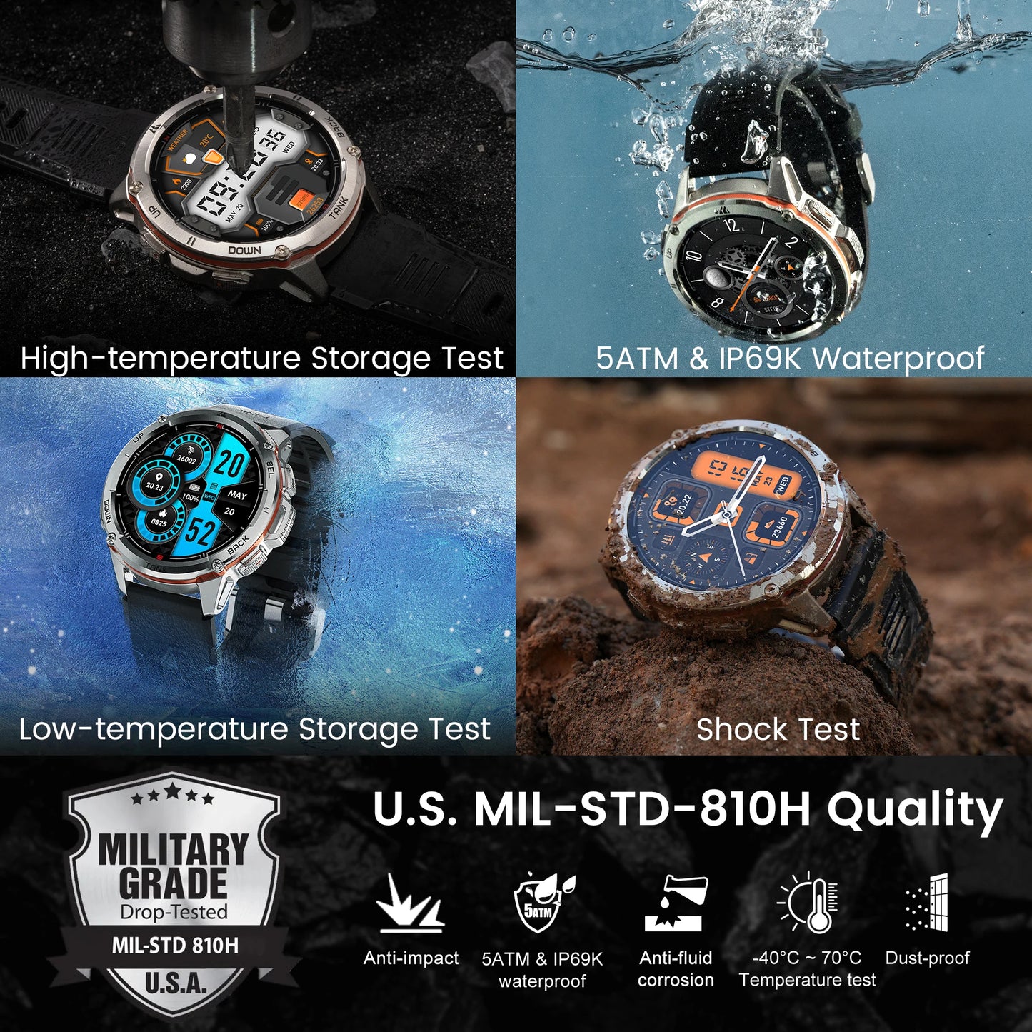 Men T3 Ultra GPS Waterproof Smart Watch