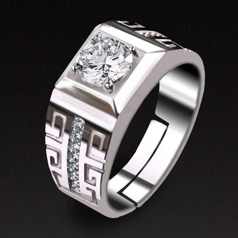 SterlingStone™  925 Sterling Silver Ring For Men