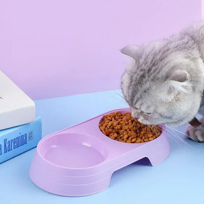 Pet Double Food Drinking Bowl