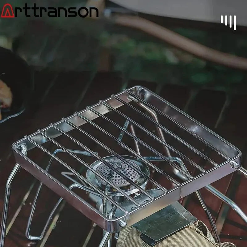 Arttrason™ Outdoor Stainless Steel Stove Holder | Durable & Portable Camping Stand