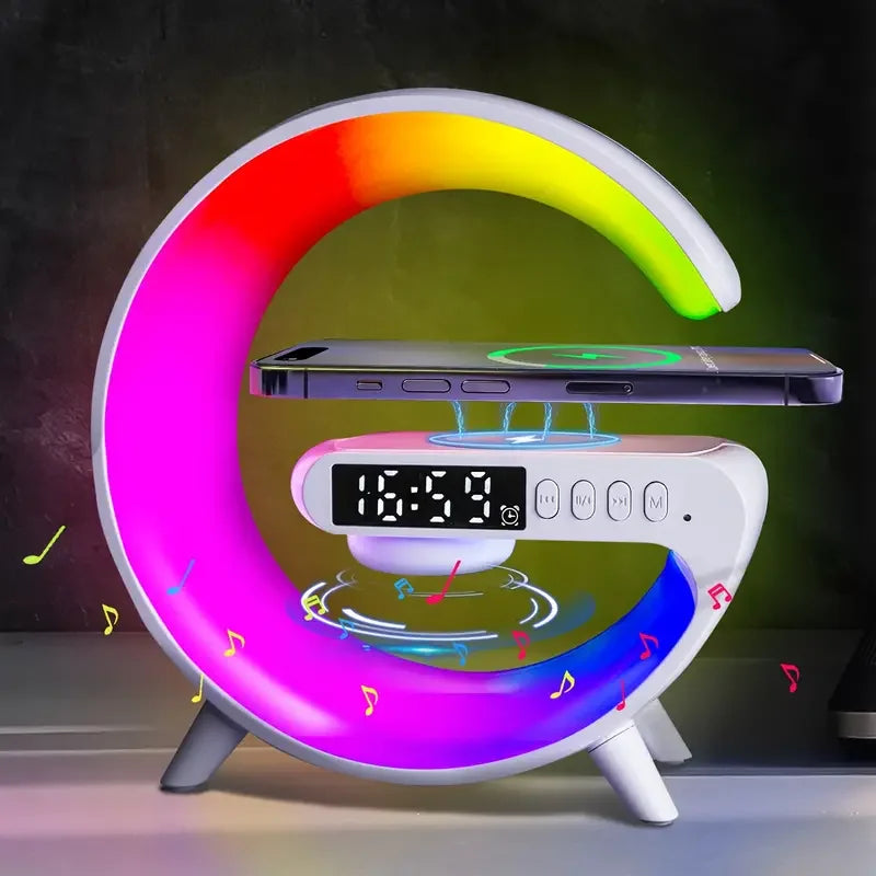 Glamp™  Mini RGB Light + Wireless Charger +Bluetooth Speakers