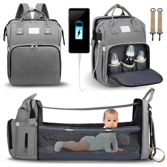 MommyBag™  Folding Baby Bed Backpack
