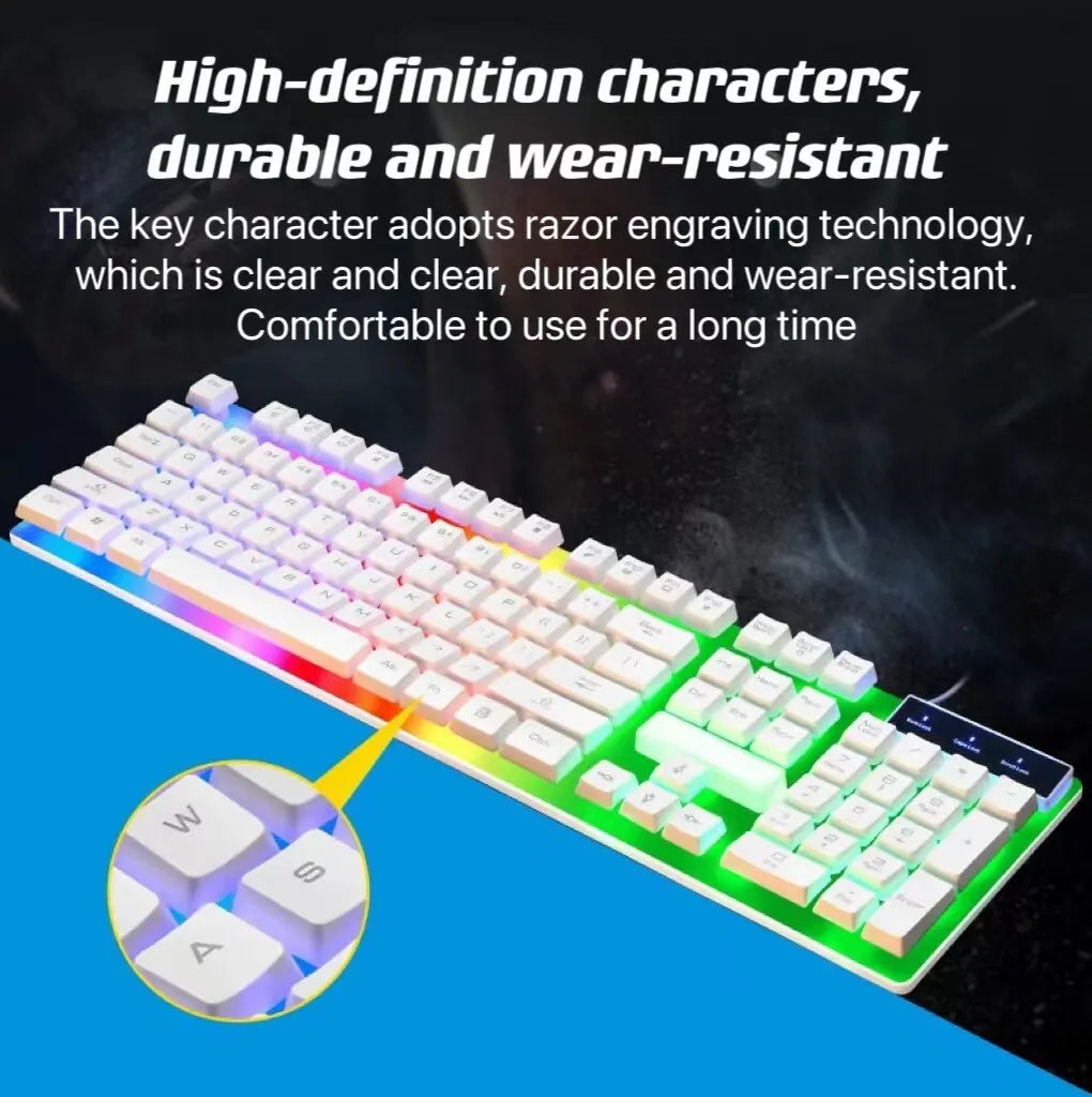 ITLYGMN™ USB Wired Gaming Keyboard With RGB Lighting