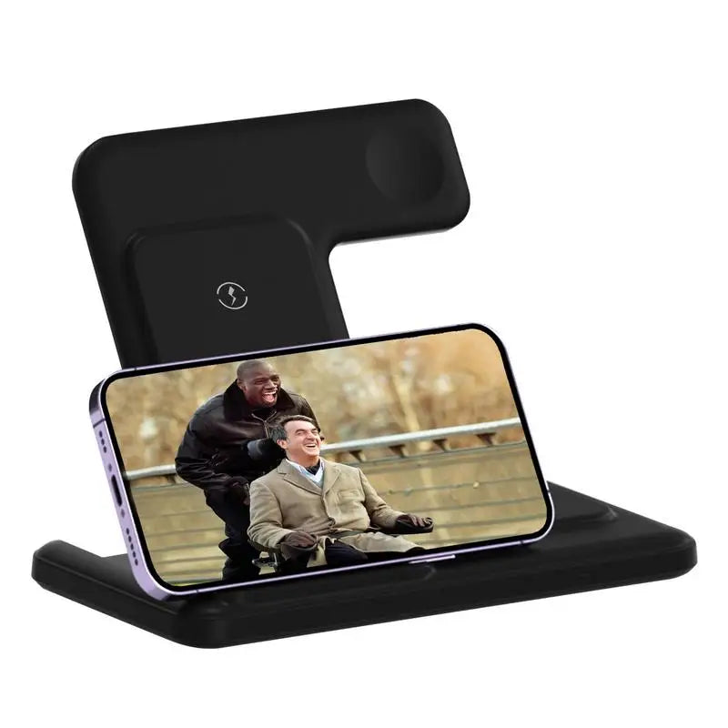 3-in-1 Portable Wireless Charger Stand | Charge Multiple Devices